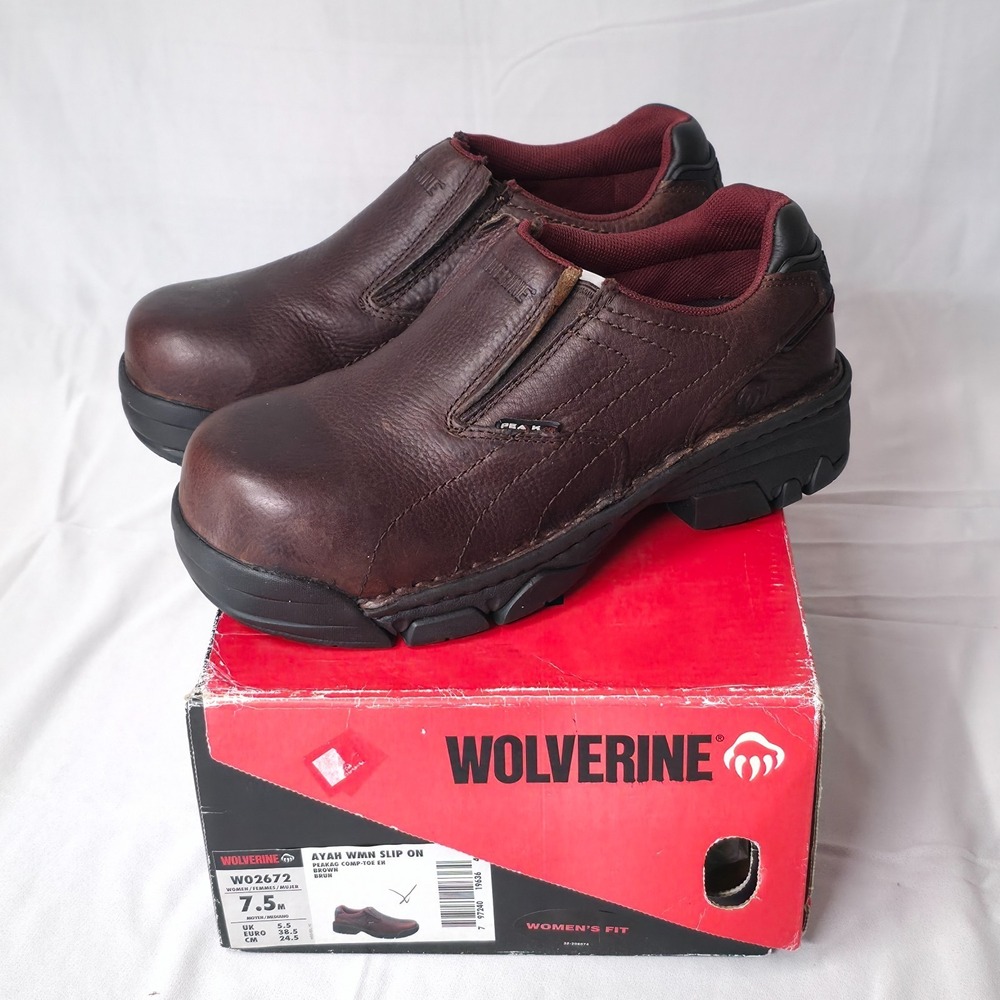 Wolverine Women's W02672 Ayah Peak AG Composite Toe Slip On Shoes Size 7.5M NIB